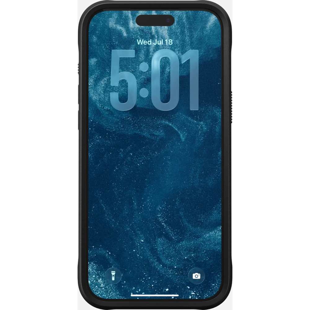 Nomad Rugged Leather Mag do iPhone 17 Pro Max, czarne